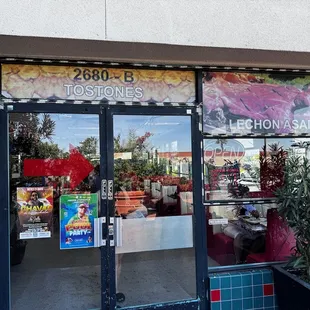 Entrance from patio.  There's also an entrance facing the parking lot.