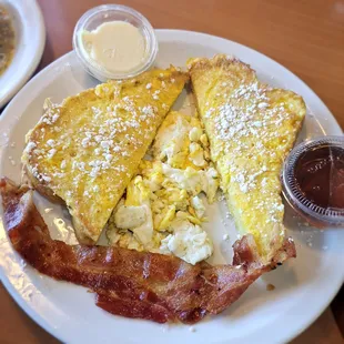 French Toast with bacon