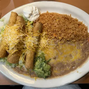 Taquitos plate