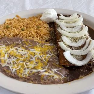Chicken MOLE Enchiladas
