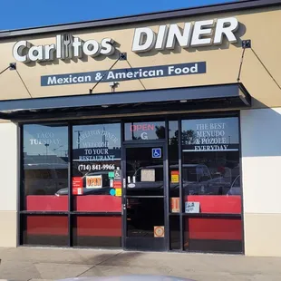 You can't miss this quaint diner..