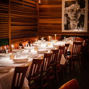 Private dining at Patio Piazzolla