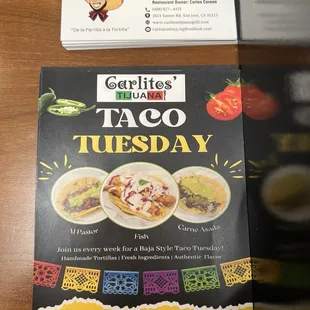 Taco Tuesday special