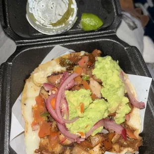 Octopus taco