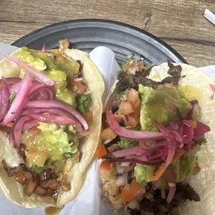 Surf and turf taco and pulpo!