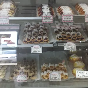 a variety of pastries
