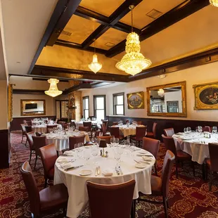 the dining room of the restaurant