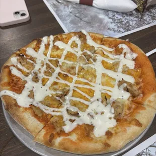 Buffalo chicken pizza