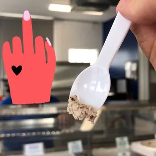 The old man didn't give me any ice cream:(