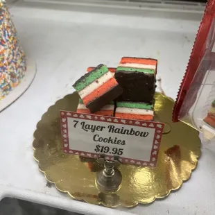Rainbow cookies