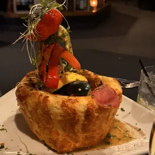Beef Wellington was beautiful and huge!