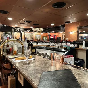 a view of the bar area