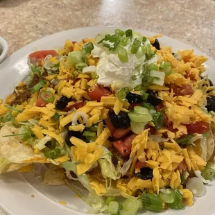 Nachos grande. Come with great salsa