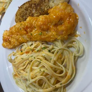Bang bang shrimp and pasta