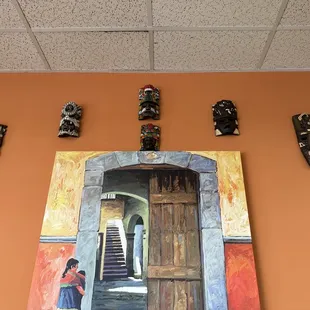Art work and ancestral masks