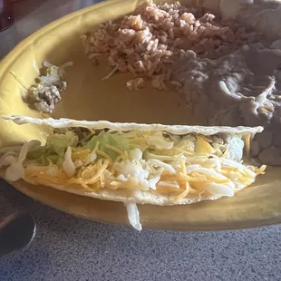 Should be a taco! Hardly any meat.