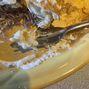 Clotted and smelly sour cream