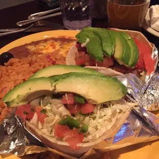 Fish taco plate * avocado NO extra charge*