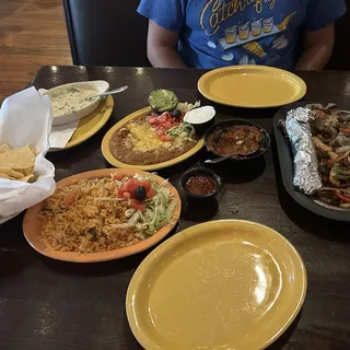 Chicken or Steak Fajitas