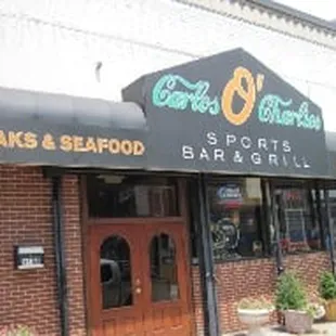 the front of a restaurant