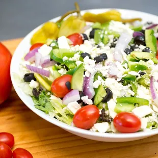 a bowl of salad