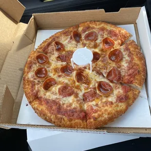 Small cheese and pepperoni (old fashioned)