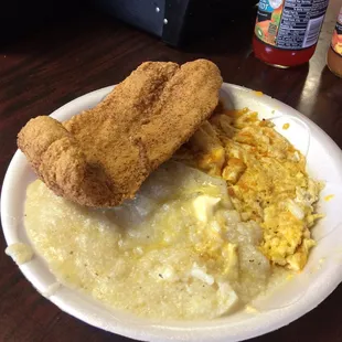 Fish and grits