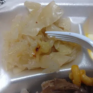 Burnt sugar saturated cabbage