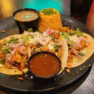  plate of mexican food