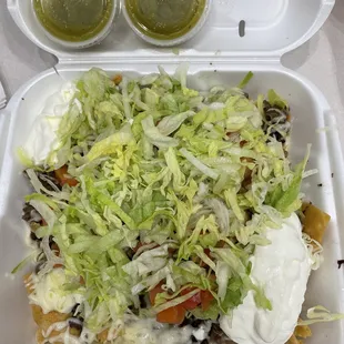 Steak nachos