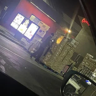 They blocked the drive thru 30 minutes before they closed