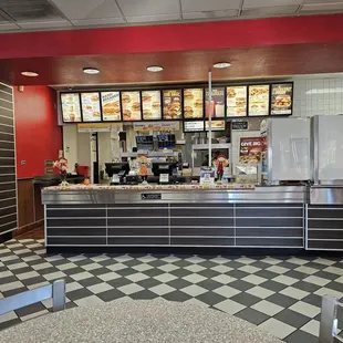 the inside of the restaurant