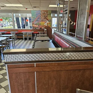 the inside of the restaurant