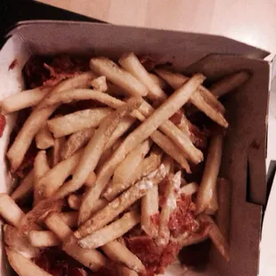 Bacon ranch fries. Or should I say fries with some bacon that were probably just laying next to ranch.