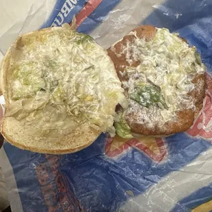 Old, welted lettuce