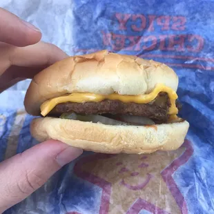 Double cheeseburger (tiny)