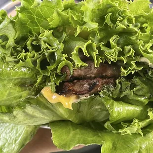 California Classic Double Cheeseburger (protein style)