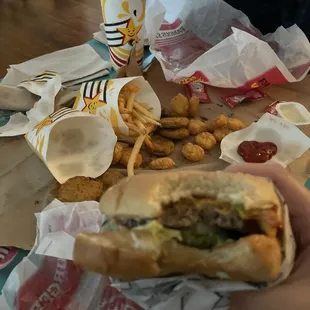 food, burgers