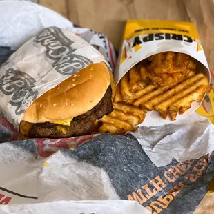 Double Western Bacon Cheeseburger + Crisscut Fries