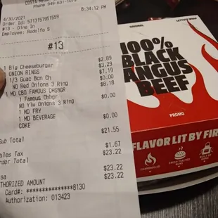 excellent service but they got my burger wrong they gave me a black angus  instead of a guacamole...