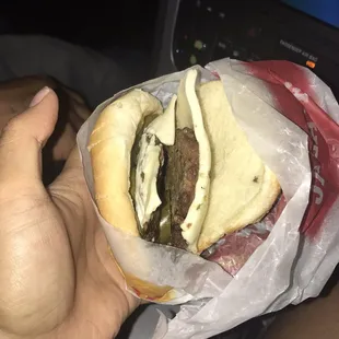 The new Jalapeño double cheeseburger.