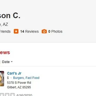 the name of the customer