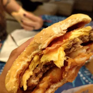 Breakfast burger