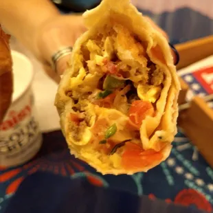 Loaded burrito - everything in each bite.
