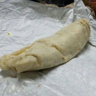My $7 wimpy Big Country Breakfast Burrito.