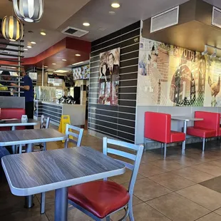 the inside of the restaurant