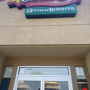 the front of the restaurant