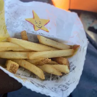 a basket of french fries