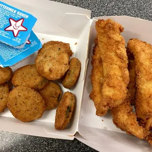 Fried Zucchini and 5pc Chicken Tenders