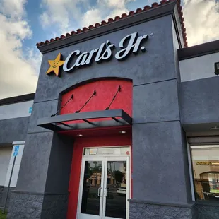 the front of the restaurant